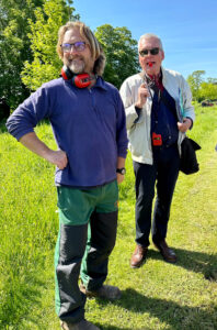 Chefgärtner Paul (links von Goodnestone Park und unser Reiseführer Michael